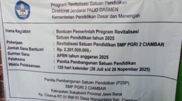 Keamanan Siswa Terancam? Dugaan Penggunaan Baja Ringan Bekas di Proyek SMP PGRI 2 Ciambar Disorot Tajam