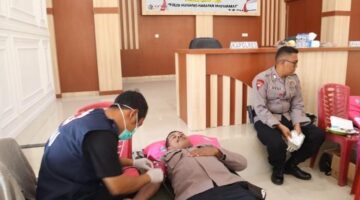 Polres Gayo Lues Rayakan Humas Polri ke-74 dengan Aksi Nyata Melalui Donor Darah Bersama Forkopimda